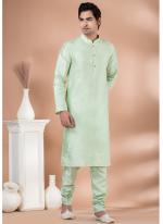 Banarasi Dhupion Mint Green Festival Wear Weaving Kurta Pajama